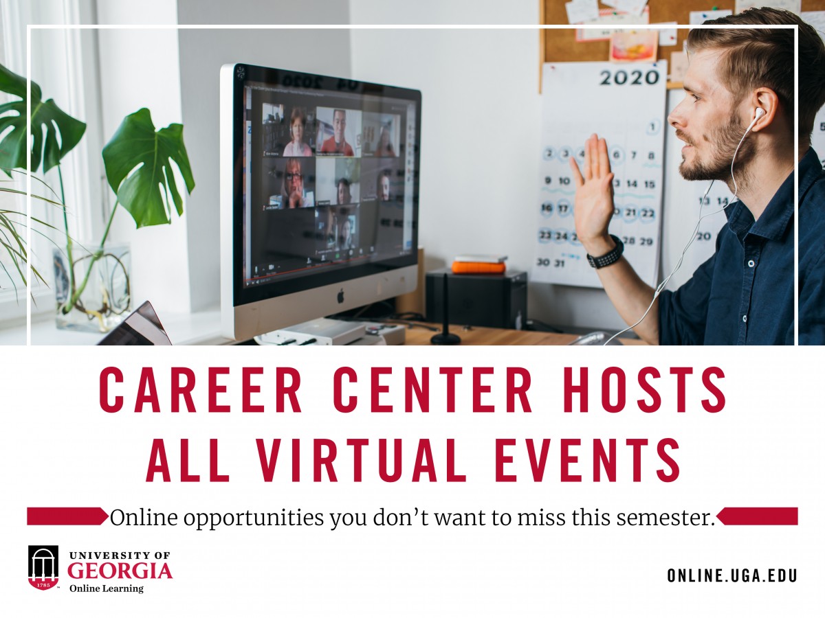 Career Center graphic for virtual events