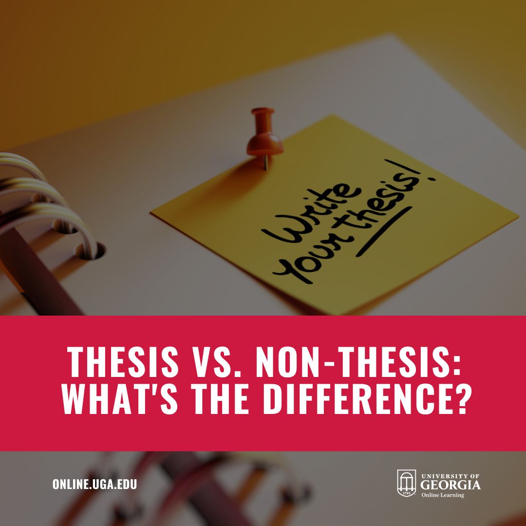 thesis non thesis difference
