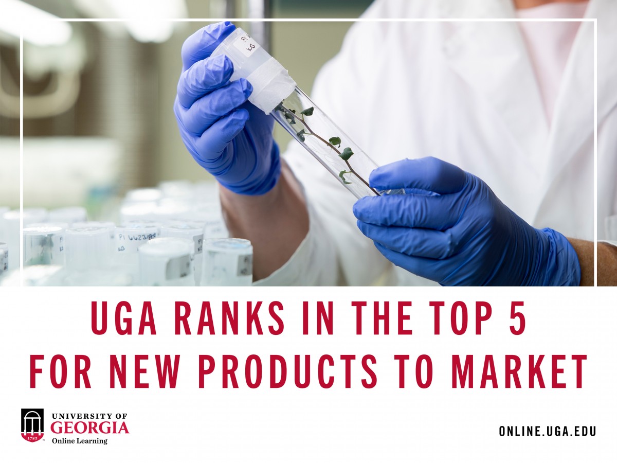UGA Ranks in the top 5 for new products to market